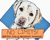 Business logo for No Limits Service Dog & Obedience Training 